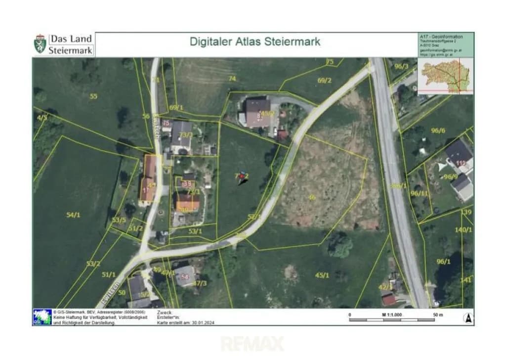 Grundstück kaufen in Leibnitz – 2 154 m², € 150.000 – Bild 2 von 8