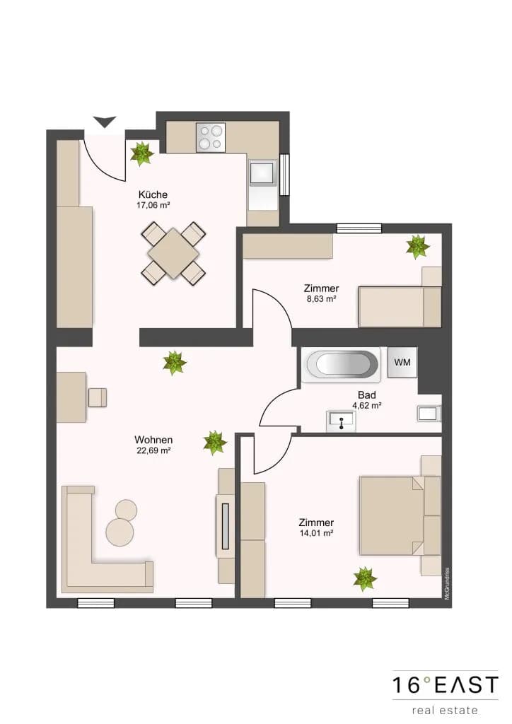 3-Zimmer-Wohnung kaufen in Wien – 67,35 m², € 419.000 – Bild 14 von 14