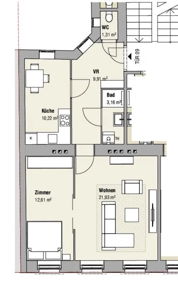 2-Zimmer-Wohnung kaufen in Wien – 59,13 m², € 349.000 – Bild 13 von 13