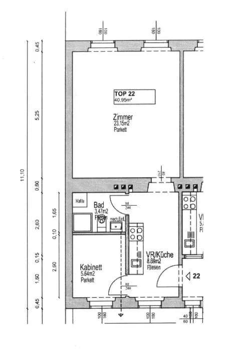 1-Zimmer-Wohnung kaufen in Wien – 41 m², € 145.000 – Bild 4 von 12