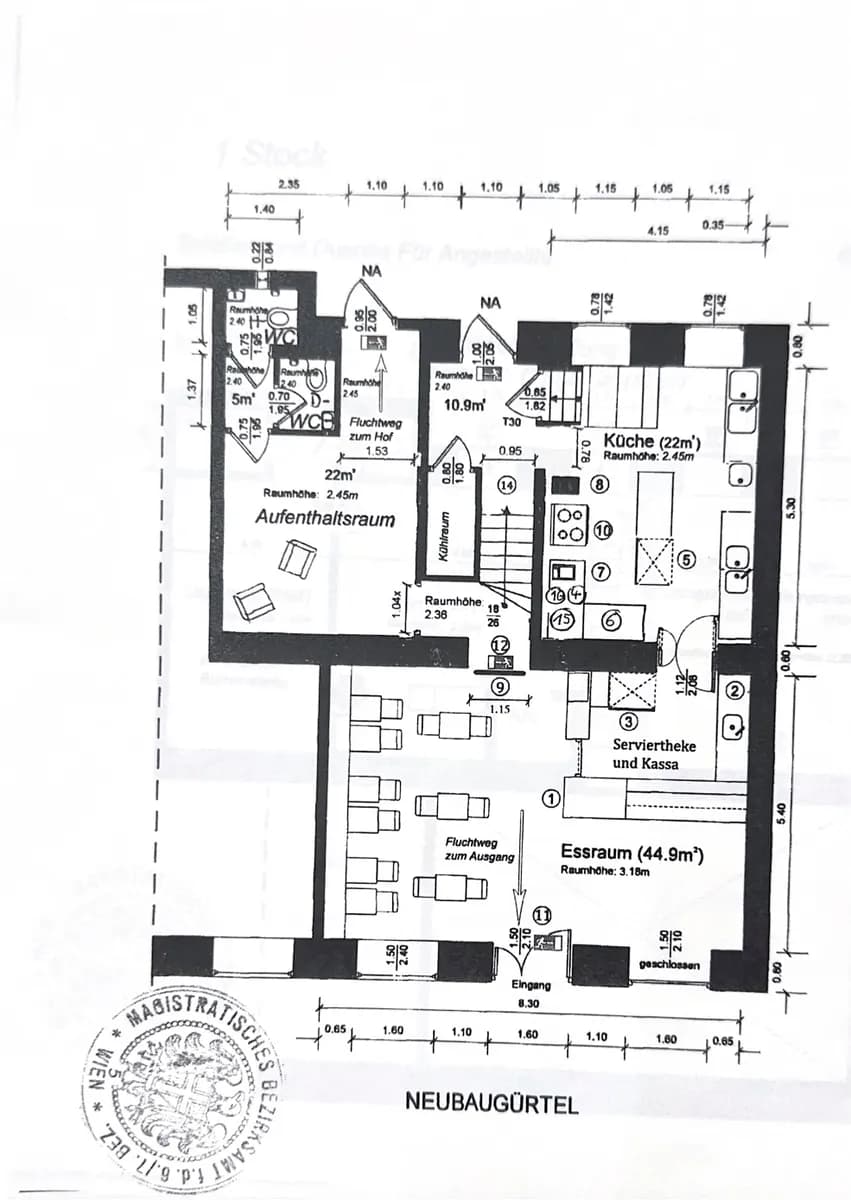 Gewerbeimmobilie mieten in Wien – 260 m², € 2.300 – Bild 8 von 9
