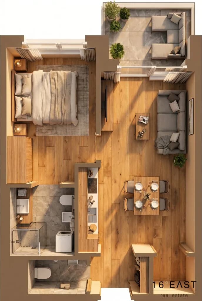 2-Zimmer-Wohnung kaufen in Wien – 38,05 m², € 245.055 – Bild 3 von 7