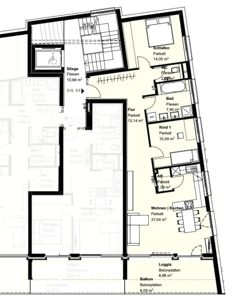 3-Zimmer-Wohnung kaufen in Gmunden – 85,41 m², € 427.050