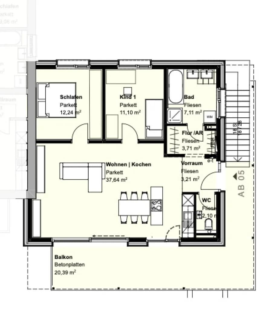 3-Zimmer-Wohnung kaufen in Gmunden – 77,11 m², € 402.975