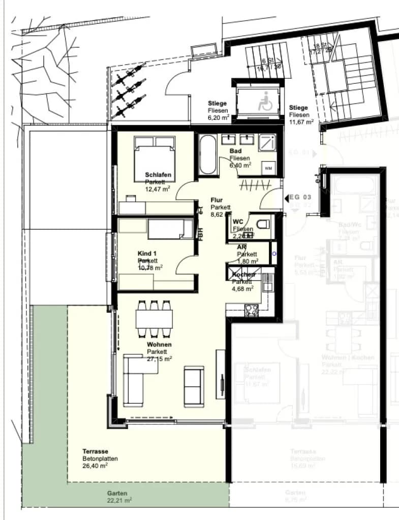 3-Zimmer-Wohnung kaufen in Gmunden – 74,16 m², € 370.800