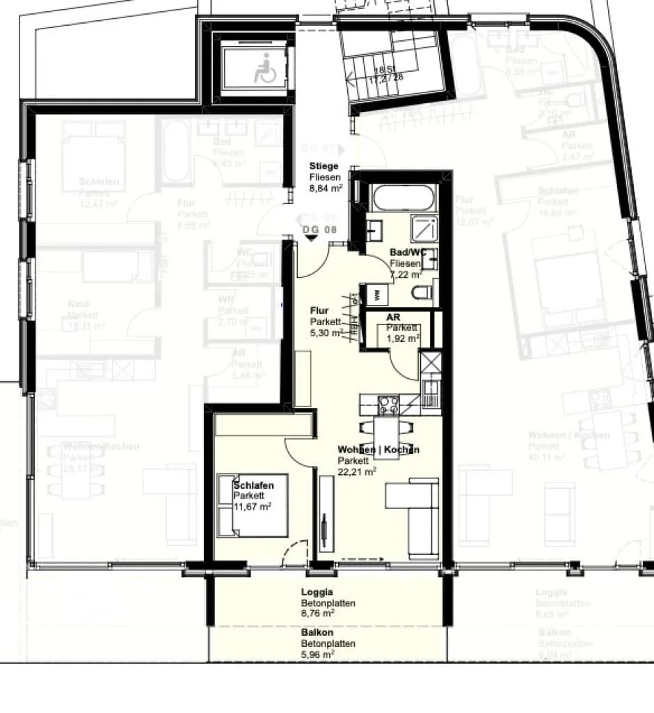 2-Zimmer-Wohnung kaufen in Gmunden – 48,32 m², € 285.088