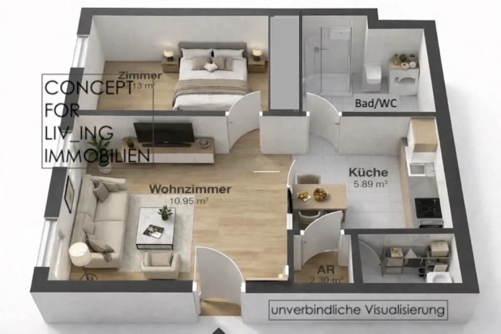 2-Zimmer-Wohnung kaufen in Wien – 32,66 m², € 198.000 – Bild 3 von 28