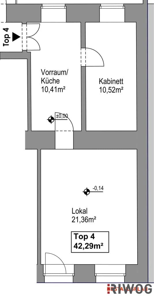 2-Zimmer-Gewerbeimmobilie kaufen in Wien – 42 m², € 179.000 – Bild 28 von 28