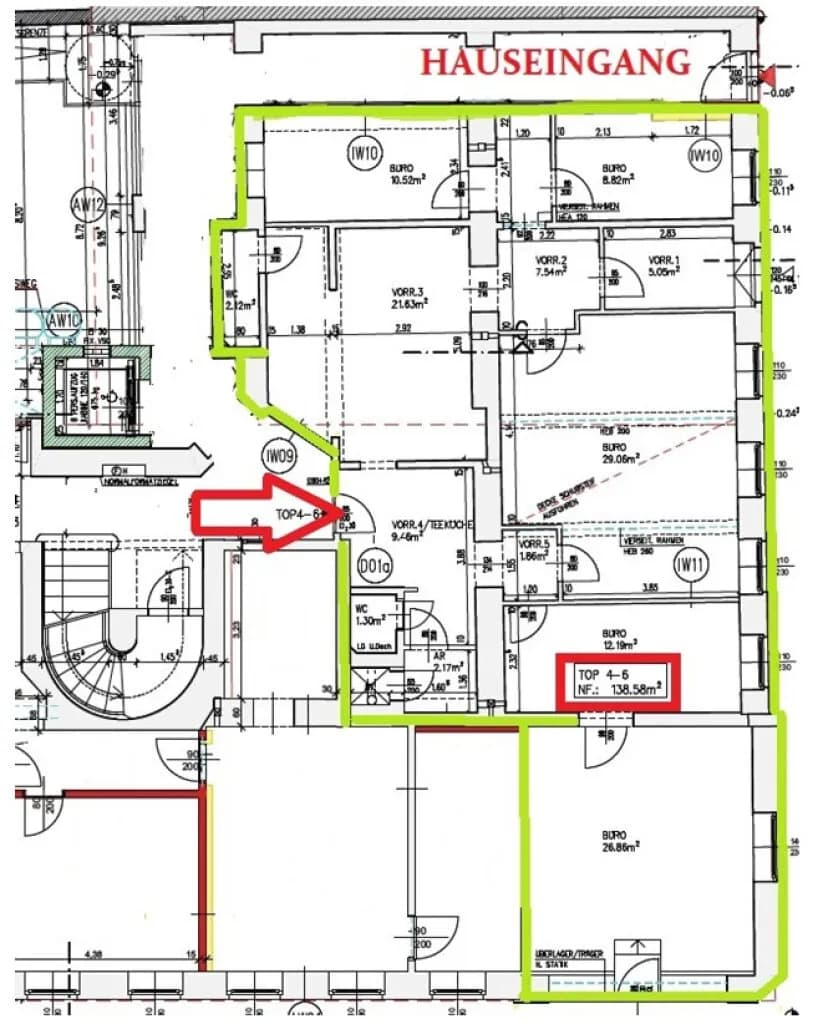 5-Zimmer-Gewerbeimmobilie kaufen in Wien – 139 m², € 199.000 – Bild 4 von 4