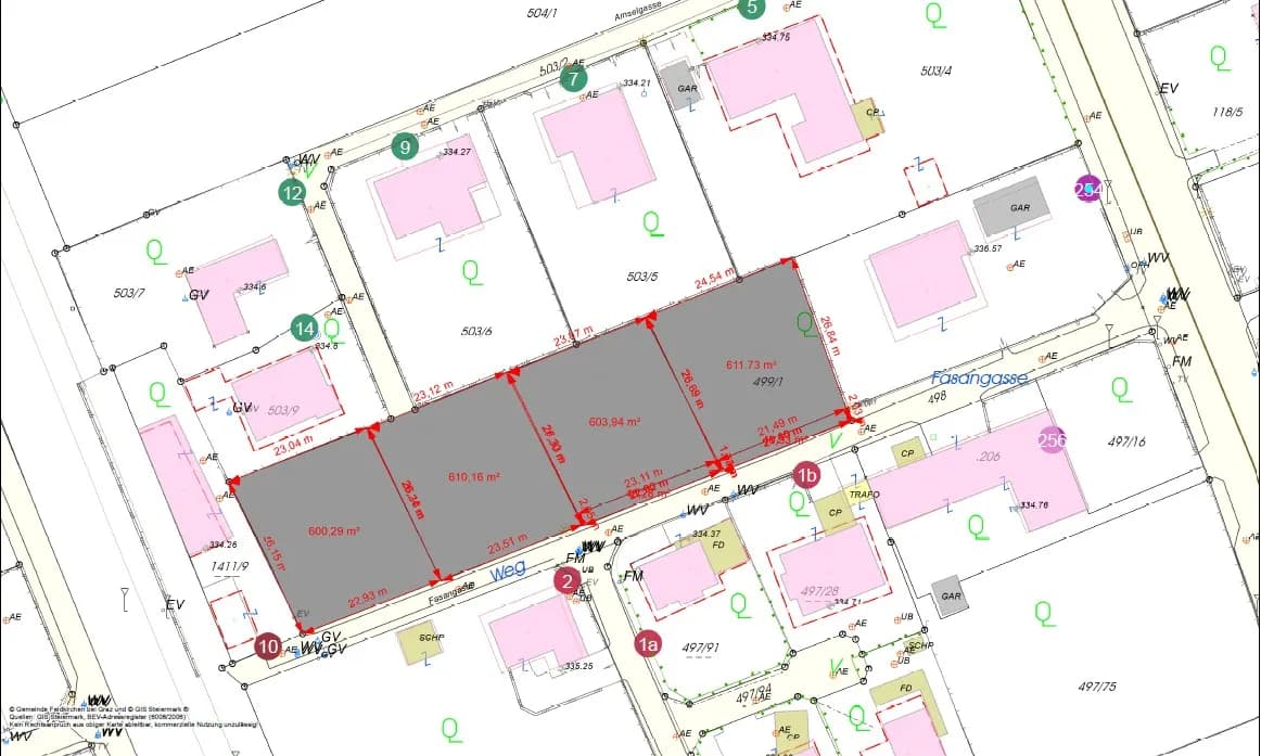 Grundstück kaufen in Graz-Umgebung – 600 m², € 185.000 – Bild 2 von 5