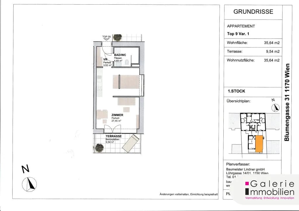 1-Zimmer-Wohnung kaufen in Wien – 35,64 m², € 345.997 – Bild 4 von 4