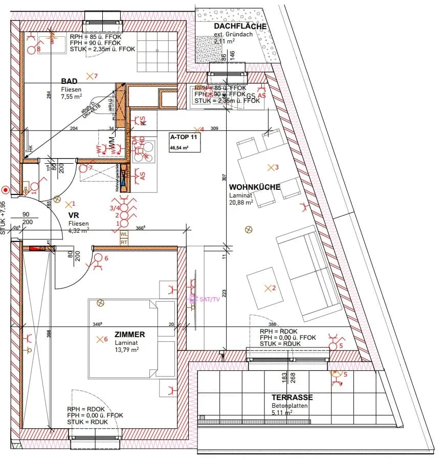 2-Zimmer-Wohnung mieten in Hollabrunn – 46,52 m², € 594 – Bild 2 von 2