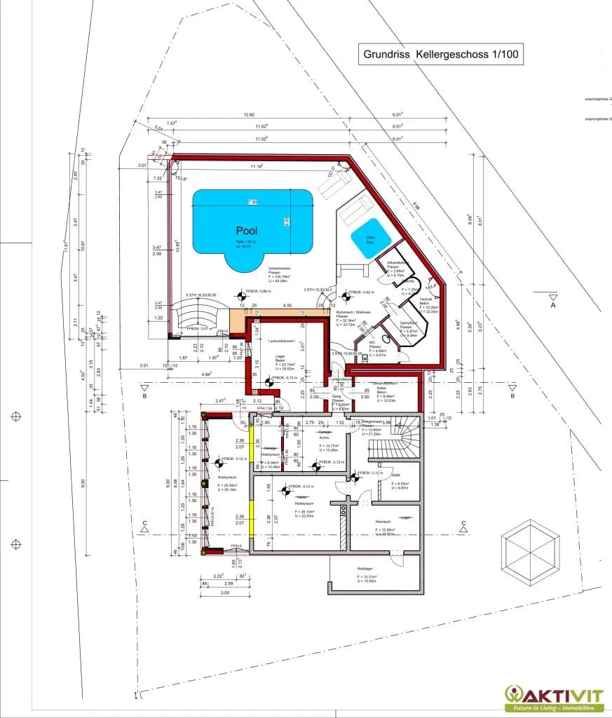 7-Zimmer-Haus kaufen in Feldkirchen – 420 m², € 1.550.000 – Bild 44 von 44