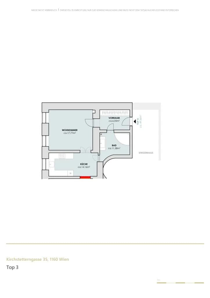 2-Zimmer-Wohnung kaufen in Wien – 49,56 m², € 319.000 – Bild 10 von 10