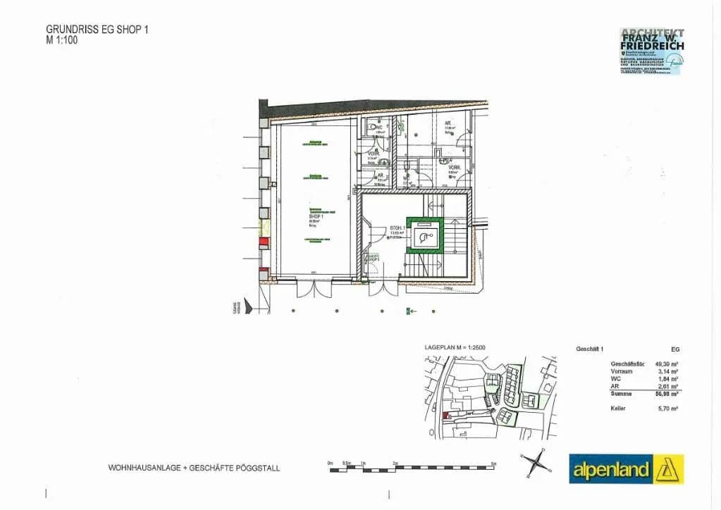 1-Zimmer-Gewerbeimmobilie mieten in Melk – 56,98 m², € 483 – Bild 12 von 12