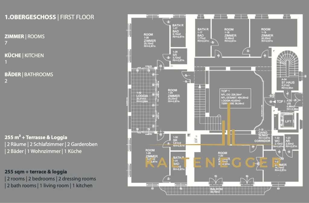 16-Zimmer-Wohnung mieten in Wien – 686 m² – Bild 14 von 15