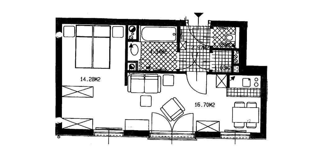 2-Zimmer-Wohnung mieten in Wien – 40,57 m², € 769 – Bild 5 von 11
