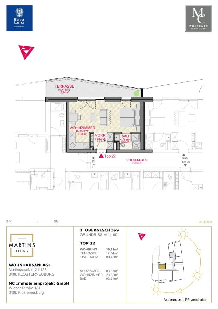 1-Zimmer-Wohnung kaufen in Tulln – 30,21 m², € 198.000 – Bild 12 von 12
