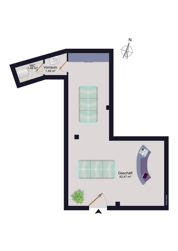 1-Zimmer-Gewerbeimmobilie kaufen in Graz – 53 m², € 159.000 – Bild 11 von 11