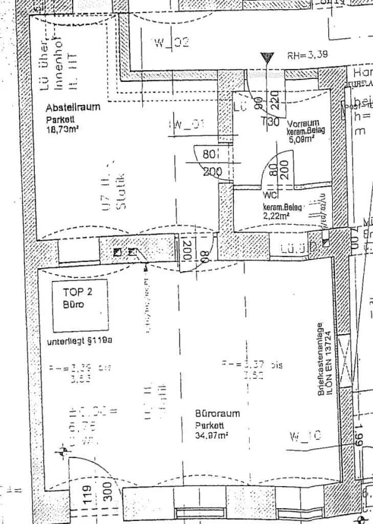 1-Zimmer-Gewerbeimmobilie mieten in Wien – 61 m², € 769 – Bild 11 von 11