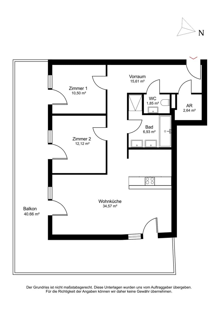 3-Zimmer-Wohnung mieten in Graz – 85 m², € 1.602 – Bild 10 von 11