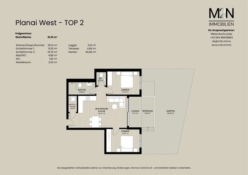 3-Zimmer-Wohnung kaufen in Liezen – 61,81 m², € 811.133 – Bild 5 von 5