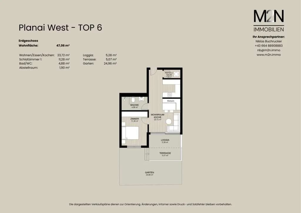 2-Zimmer-Wohnung kaufen in Liezen – 47,06 m², € 624.914 – Bild 4 von 4