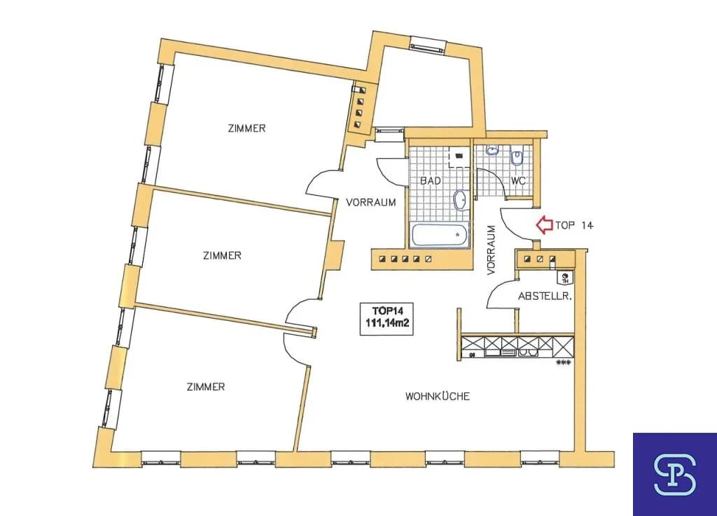 4-Zimmer-Wohnung mieten in Wien – 111 m², € 2.299 – Bild 20 von 20