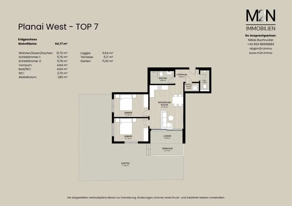 3-Zimmer-Wohnung kaufen in Liezen – 64,77 m², € 875.725 – Bild 4 von 4