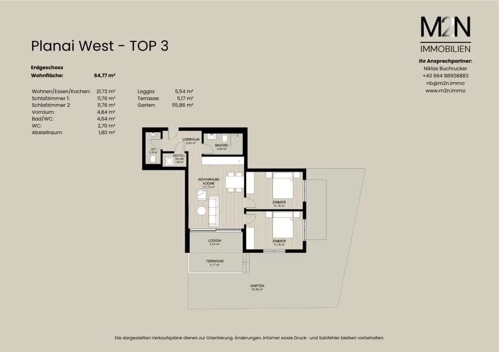 3-Zimmer-Wohnung kaufen in Liezen – 64,77 m², € 860.622 – Bild 4 von 4