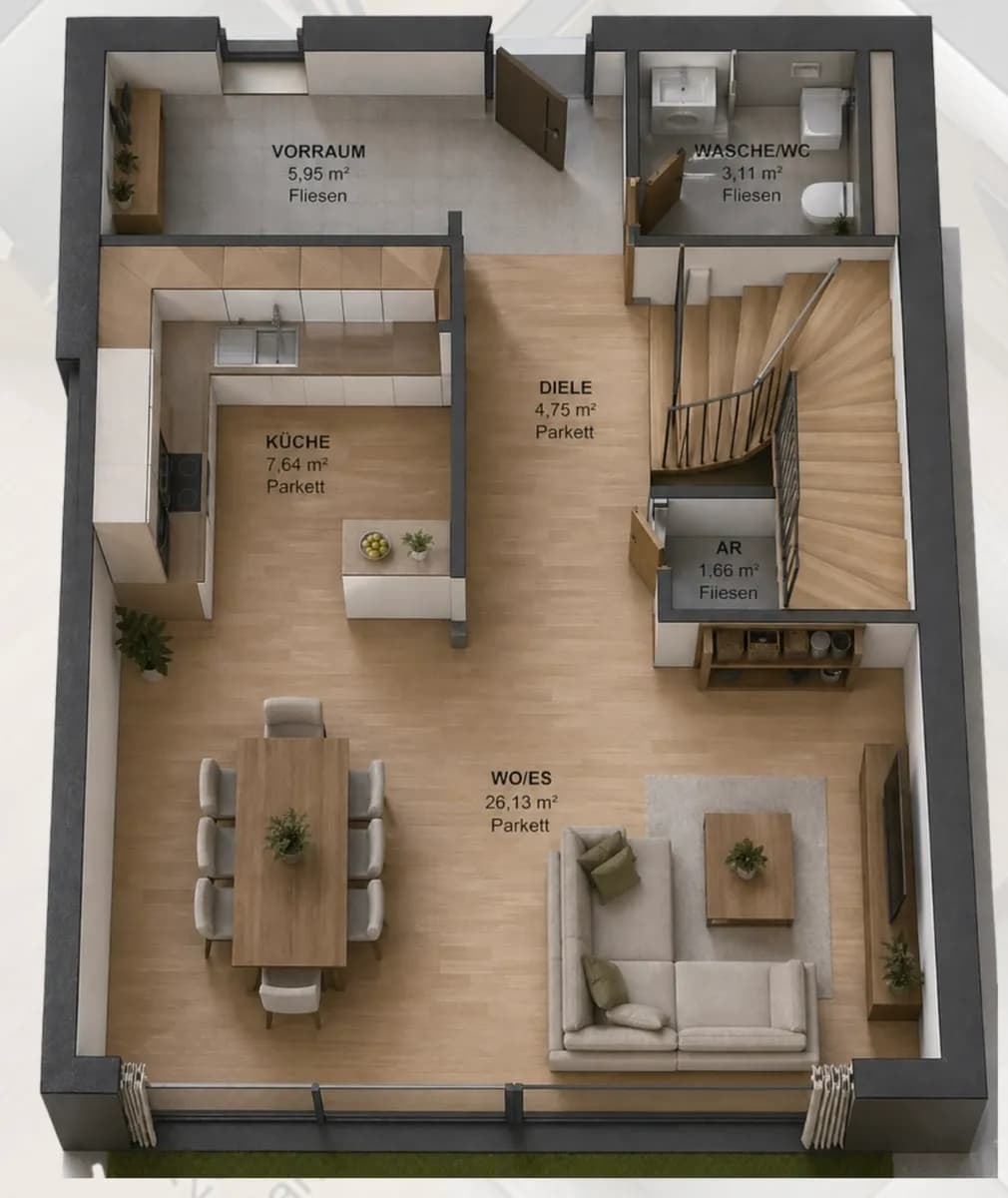 4-Zimmer-Haus kaufen in Leibnitz – 100 m², € 375.000 – Bild 3 von 6