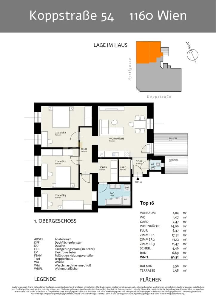 4-Zimmer-Wohnung kaufen in Wien – 90,52 m², € 575.000 – Bild 8 von 9