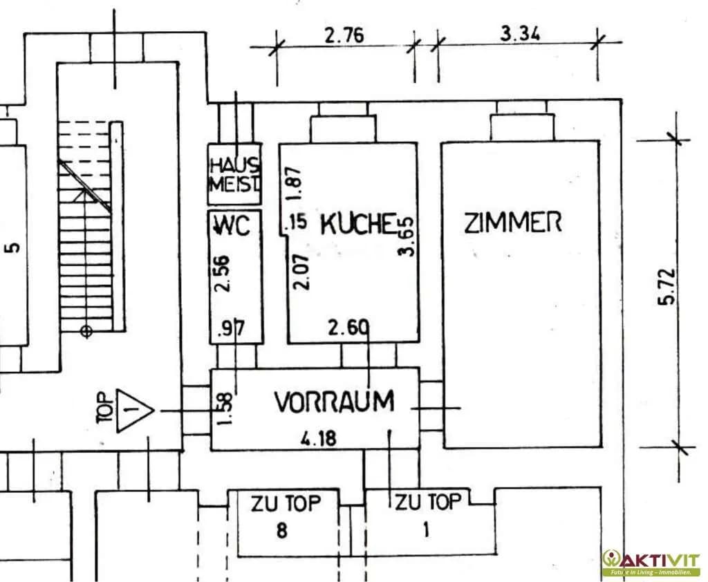 1-Zimmer-Wohnung kaufen in Graz – 39 m², € 89.900 – Bild 5 von 5