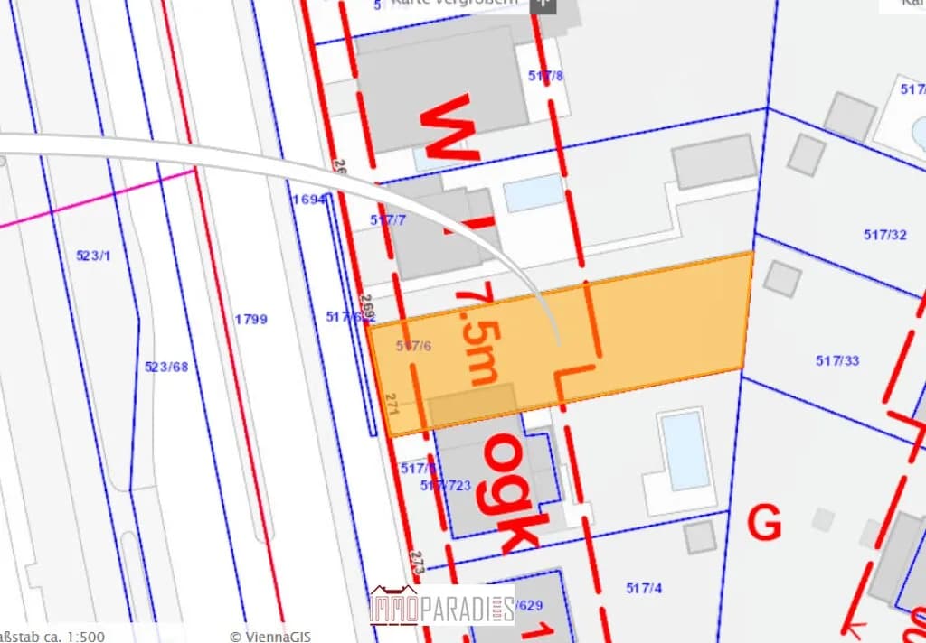 Grundstück kaufen in Wien – 485 m², € 430.000 – Bild 3 von 3