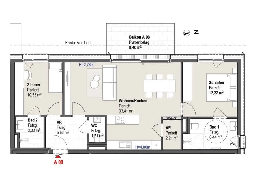3-Zimmer-Wohnung mieten in Zell am See – 75,5 m², € 1.460 – Bild 15 von 15