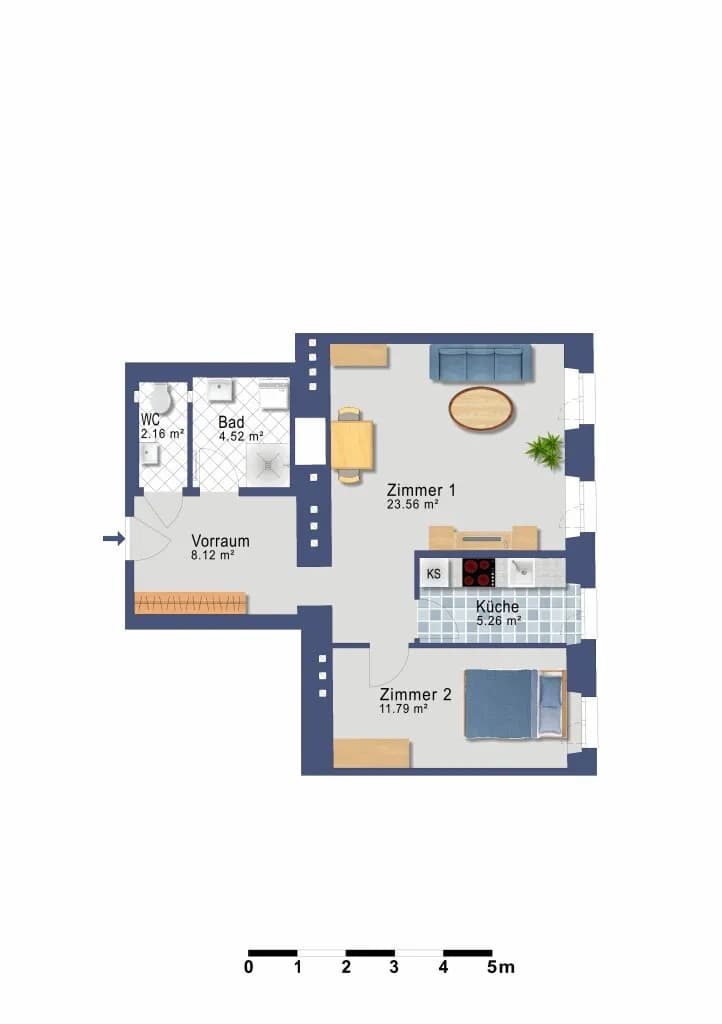 2-Zimmer-Wohnung kaufen in Wien – 55,41 m², € 299.900 – Bild 15 von 15