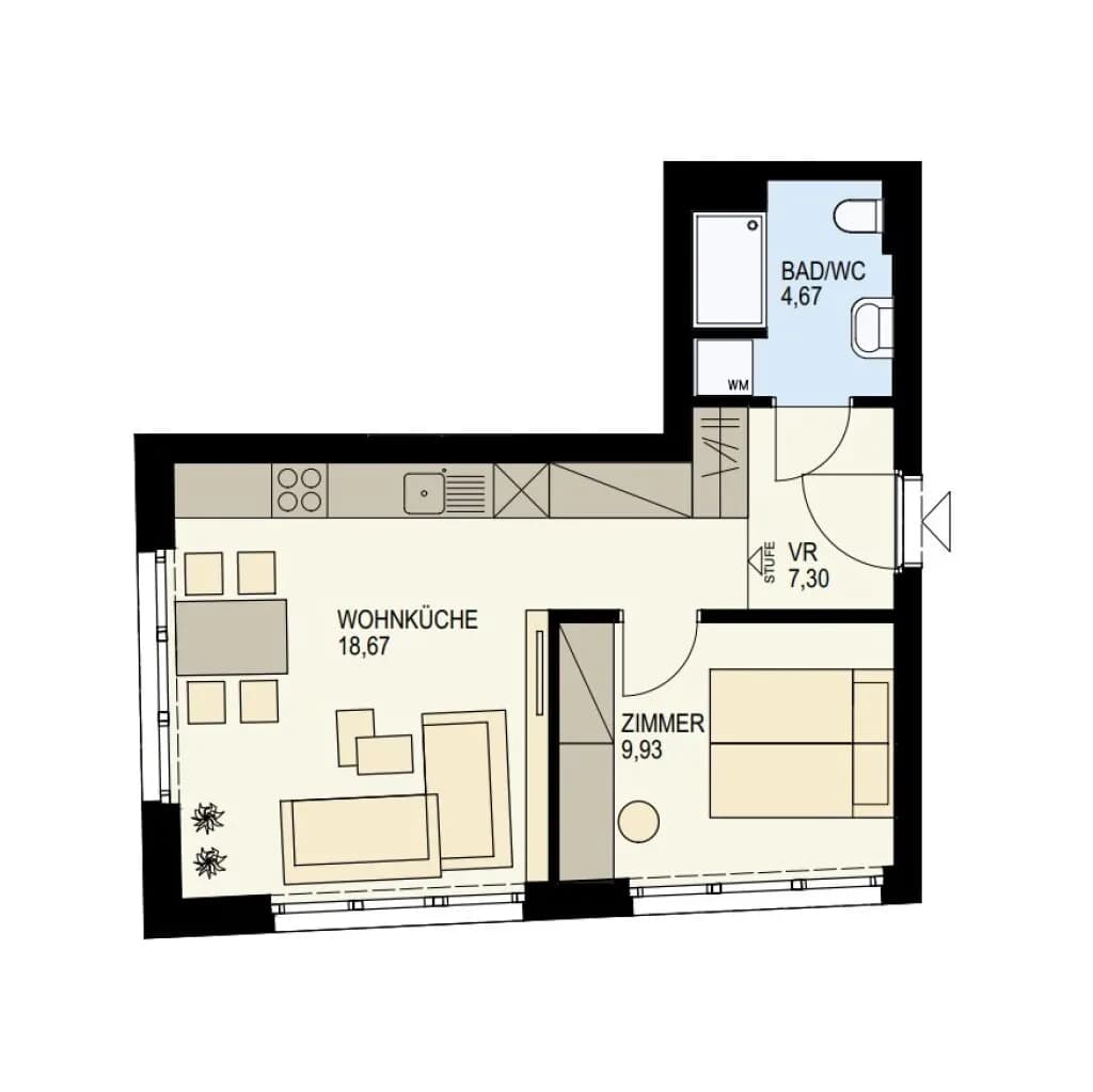 2-Zimmer-Wohnung kaufen in Wien – 40,57 m², € 406.000 – Bild 11 von 11