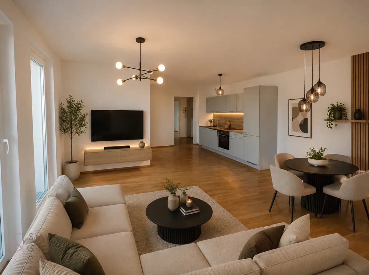 2-Zimmer-Wohnung mieten in Wien – 63 m², € 1.231