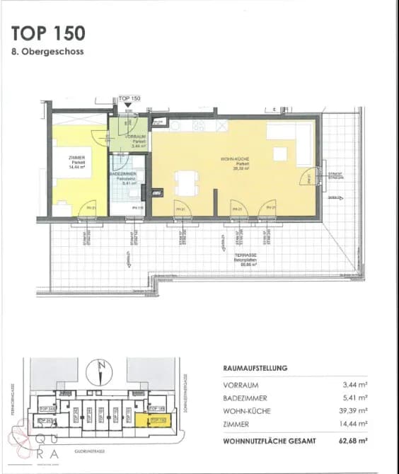 2-Zimmer-Wohnung mieten in Wien – 63 m², € 1.231 – Bild 13 von 13
