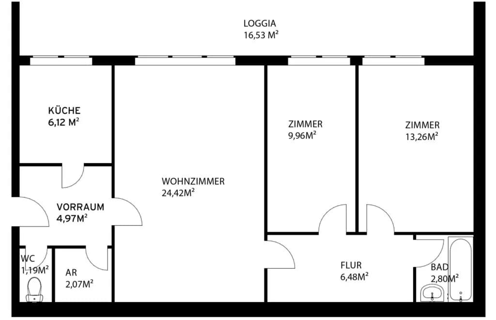 3-Zimmer-Wohnung kaufen in Wien – 71,29 m², € 242.500 – Bild 14 von 14