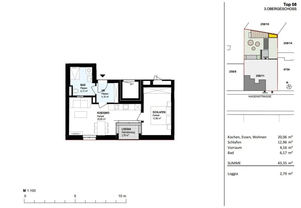 2-Zimmer-Wohnung kaufen in Linz – 42,7 m², € 289.000 – Bild 8 von 14