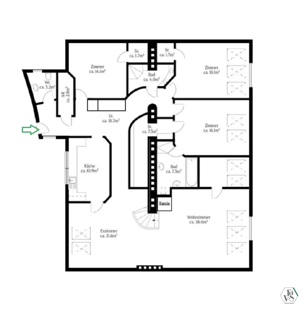 7-Zimmer-Wohnung kaufen in Wien – 231 m², € 1.500.000 – Bild 28 von 29