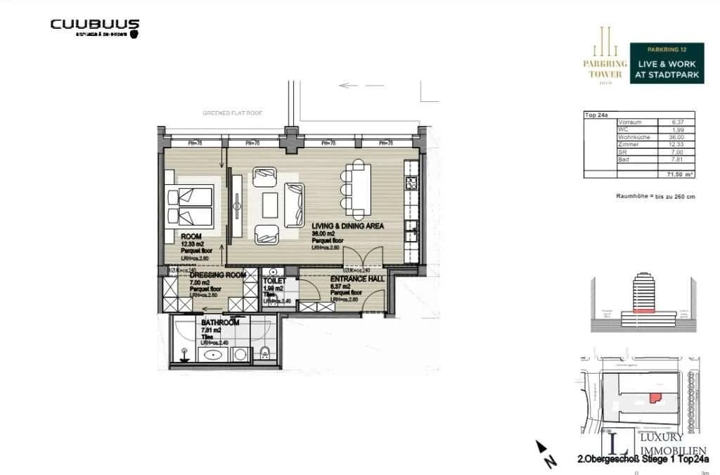 2-Zimmer-Wohnung kaufen in Wien – 71 m², € 1.391.600 – Bild 9 von 9