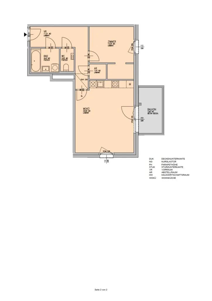 2-Zimmer-Wohnung mieten in Wien – 59,45 m², € 1.085 – Bild 8 von 8