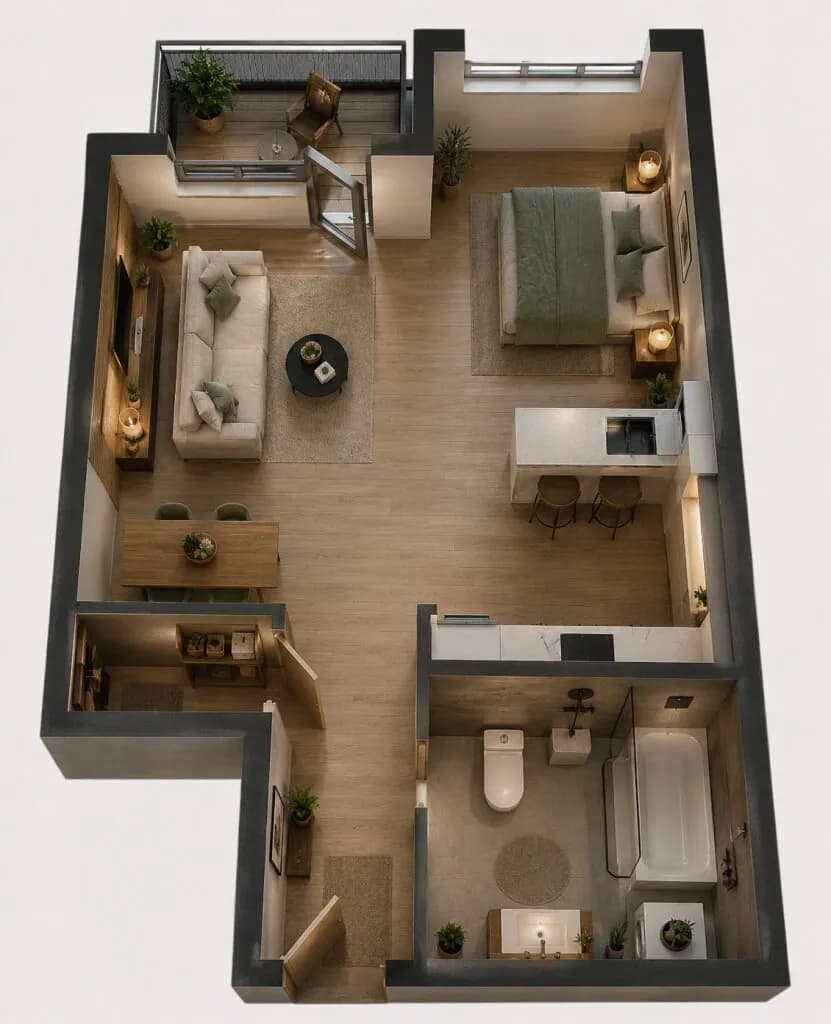 1-Zimmer-Wohnung mieten in Graz – 46 m², € 745 – Bild 12 von 12
