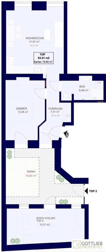 3-Zimmer-Wohnung kaufen in Wien – 63,21 m², € 415.000 – Bild 19 von 19