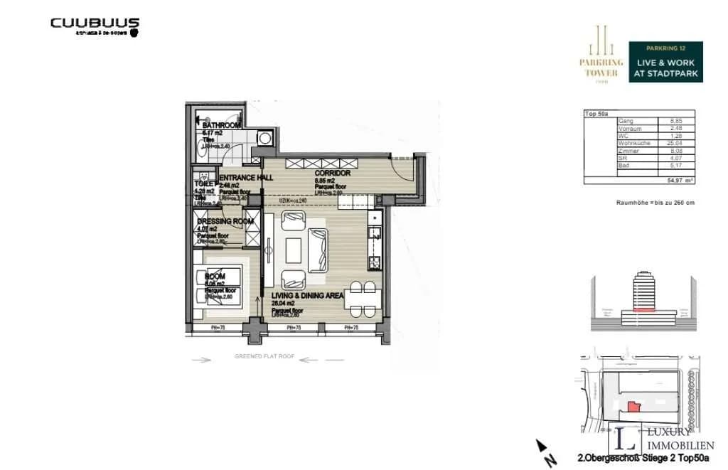 2-Zimmer-Wohnung kaufen in Wien – 55 m², € 1.210.000 – Bild 9 von 9