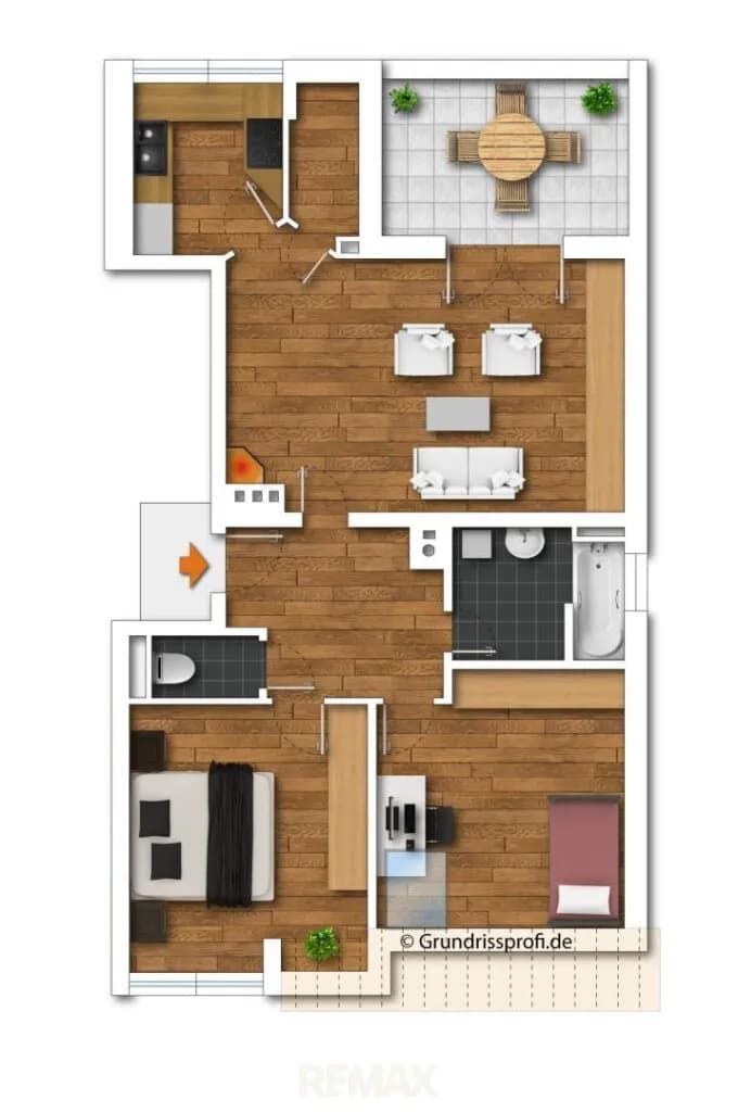 3-Zimmer-Wohnung kaufen in Wels-Land – 76,62 m², € 249.000 – Bild 5 von 5