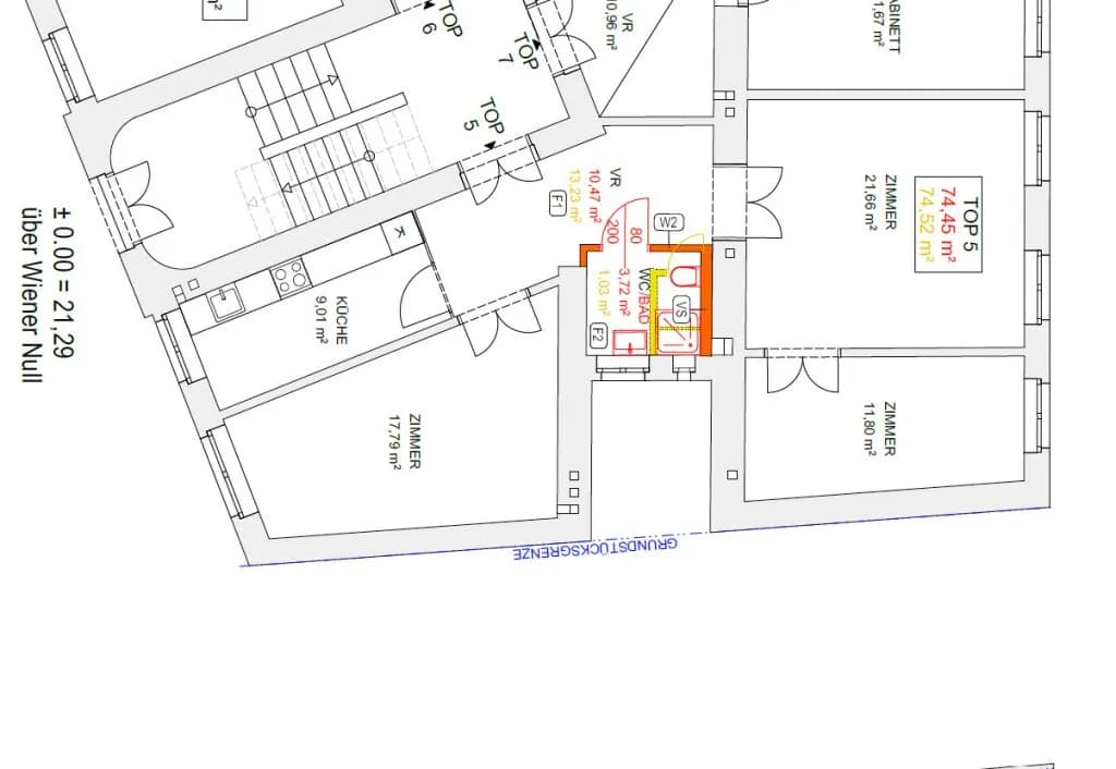 3-Zimmer-Wohnung kaufen in Wien – 74,45 m², € 589.000 – Bild 33 von 33