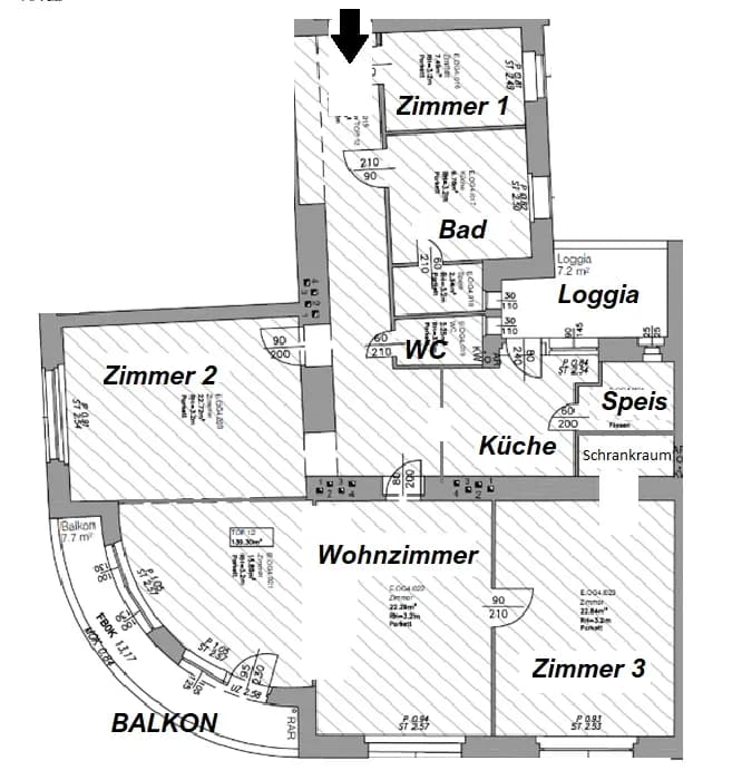4-Zimmer-Wohnung mieten in Wien – 139,5 m², € 2.799 – Bild 16 von 17